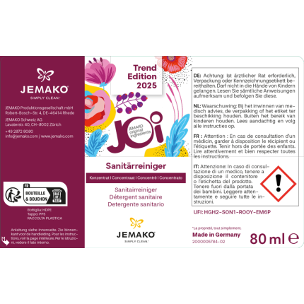 JOi Sanitairreiniger Trend Edition 2025, 80 ml, 4-pack