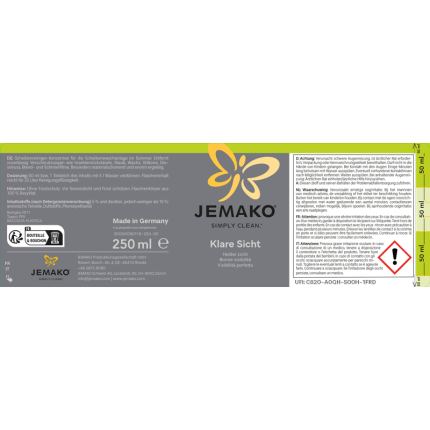 Visibilità perfetta, 250 ml, confezione da 2