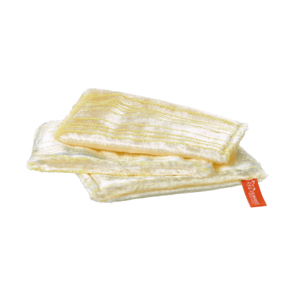 3x Vaatdoek 15 x 22 cm, geel, 3-pack