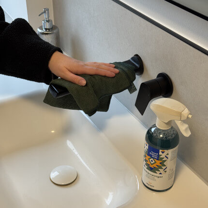 Het product wordt getoond in een voorbeeldige toepassing