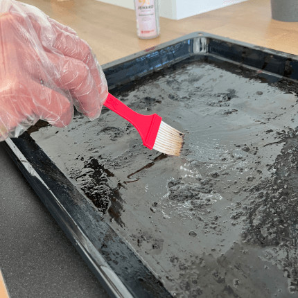 Het product wordt getoond in een voorbeeldige toepassing