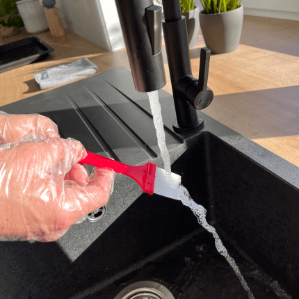 Het product wordt getoond in een voorbeeldige toepassing