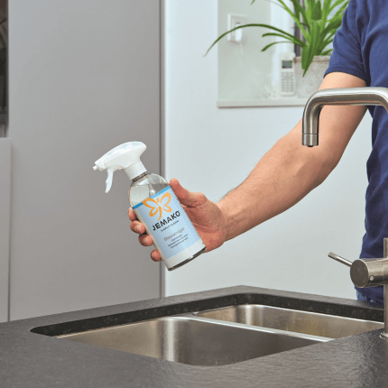 Le produit est présenté dans une application exemplaire