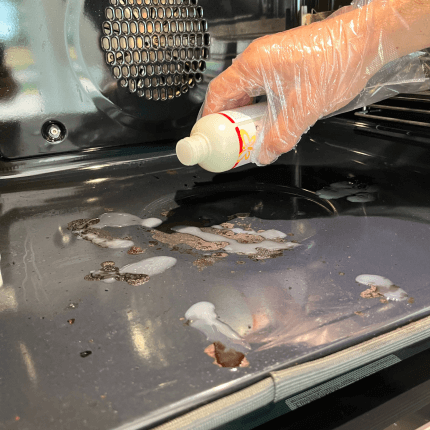 Het product wordt getoond in een voorbeeldige toepassing