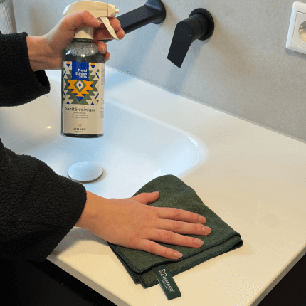 Le produit est présenté dans une application exemplaire