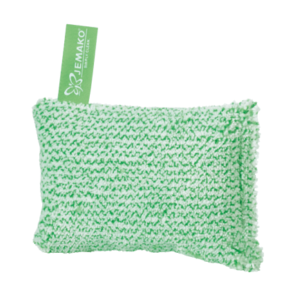 Reinigingsspons laagpolig 10 x 14 cm, groene vezel