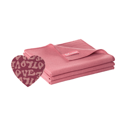 Trockentuch S 40 x 45 cm, Wild Rose, 3er-Pack