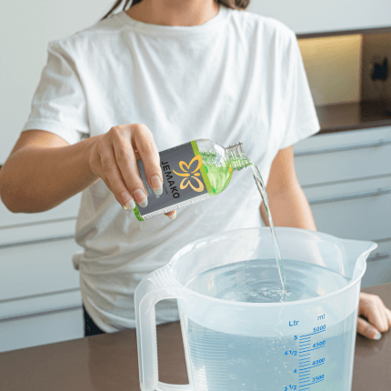 Le produit est présenté dans une application exemplaire