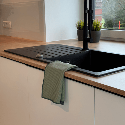 Het product wordt getoond in een voorbeeldige toepassing