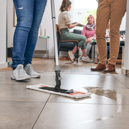 Het product wordt getoond in een voorbeeldige toepassing
