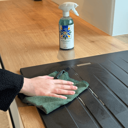Het product wordt getoond in een voorbeeldige toepassing