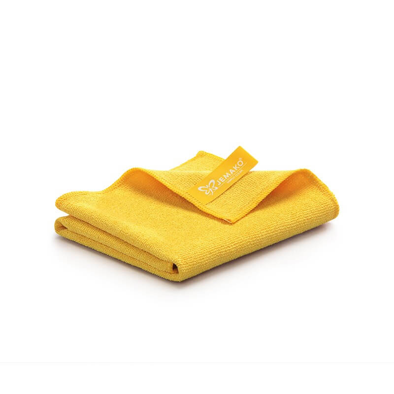 Chiffon microfibre 40x40cm pour pré-nettoyage ou polissage, jaune 