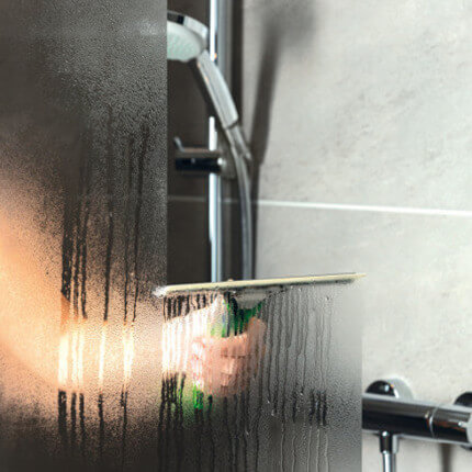 JEMAKO® Lavavetri per doccia con Bordo in gomma bianca, 25 cm