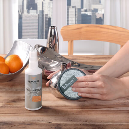 Le produit est présenté dans une application exemplaire